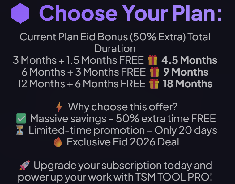 TSM Tools Promo